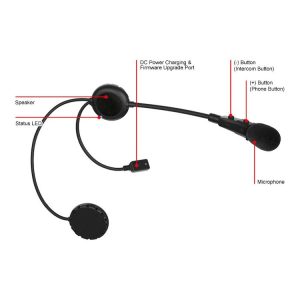 Sena 3S-B Bluetooth Headset - Boom Microphone - SENA